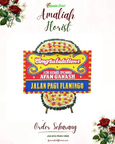 Sewa Papan Bunga Long Apari